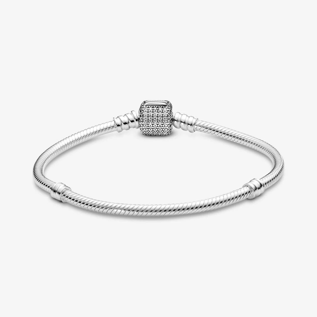 Pulseira Malha Snake Pavé Cintilante Moments  Amaijoin