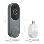 Load image into Gallery viewer, 1080P 2.4G Smart Doorbell Video Intercom Door Bell with Camera Smart Home for Security Protection AI Human Detection Motion  Amaijoin
