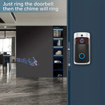 Carregue a imagem no visualizador da Galeria, Smart Home Doorbell Camera WIFI Intercom With Cloud Storage, WIFI Video Doorbell, Night Vision, 2-Way Audio, Battery Powered  Amaijoin
