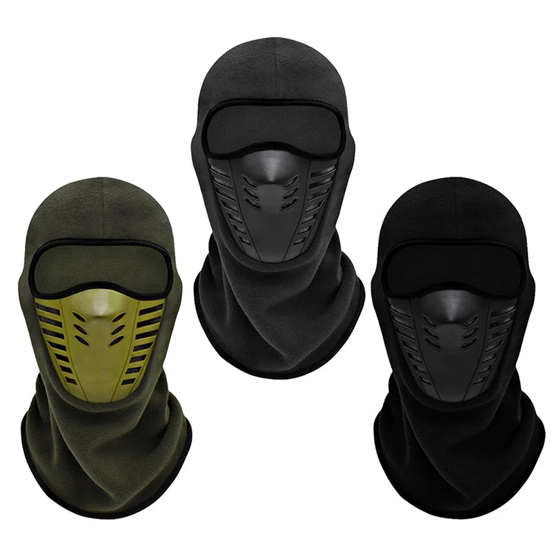 Motorcycle Mask Fleece Thermal Face Mask Keep Warm Moto Riding Balaclava Motorbike Biker Winter Windproof Ski Mask Men Women  Amaijoin