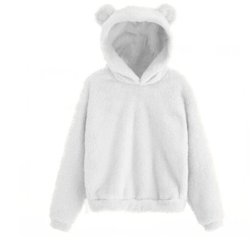 Hoodies em Algodão Fluffy Warm  Amaijoin