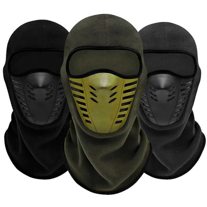 Motorcycle Mask Fleece Thermal Face Mask Keep Warm Moto Riding Balaclava Motorbike Biker Winter Windproof Ski Mask Men Women  Amaijoin