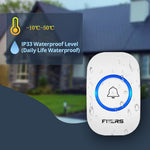 Carregue a imagem no visualizador da Galeria, Fuers M557 Doorbell Waterproof Wireless Chime Home Doorbell  Intelligent 32 Songs Smart Doorbell Alarm With Battery  Amaijoin
