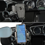 Carregue a imagem no visualizador da Galeria, For Harley-Davidson Road King (EFI) - FLHR Custom (EFI) - FLHRS Motorcycle GPS Phone Holder Wireless Charging Navigation Bracket  Amaijoin
