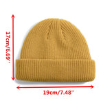 Load image into Gallery viewer, Hot Sale Daily Fisherman Beanie Hat Unisex Sailor Style Autumn Beanie Ribbed Knitted Hats For Men Women Short Melon Winter Hat  Amaijoin
