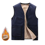 Carregue a imagem no visualizador da Galeria, DIMUSI Winter Men&#39;s Vests Casual Man Fleece Warm Sleeveless Jackets Fashion Outwear Thermal Soft Fishing Waistcoats Clothing 8XL  Amaijoin
