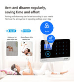 Carregue a imagem no visualizador da Galeria, Gautone Tuya Smart Wifi Home Security Alarm System Wireless GSM Fire Alarm System Panel Smart Life App Control work with Alexa  Amaijoin
