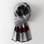 Carregue a imagem no visualizador da Galeria, Men Pure Wool Scarf for Winter Plaid Warm Neck Scarves Classic Business 100% Wool Shawls Wraps Cashmere Long Scarf Foulard Homme  Amaijoin
