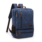 Carregue a imagem no visualizador da Galeria, Vintage Canvas Backpack Men Large Capacity Travel Shoulder Bag High Quality Fashion Students Bag Male notebook Laptop Backpack  Amaijoin
