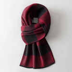 Carregue a imagem no visualizador da Galeria, Men Pure Wool Scarf for Winter Plaid Warm Neck Scarves Classic Business 100% Wool Shawls Wraps Cashmere Long Scarf Foulard Homme  Amaijoin
