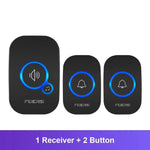 Carregue a imagem no visualizador da Galeria, Fuers M557 Wireless Doorbell 433Mhz Home Welcome Smart Doorbell 150M Long Wireless Distance 32 Songs Home Welcome Door Chimes  Amaijoin
