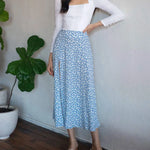 Load image into Gallery viewer, Jocoo Jolee Elegant Leopard Floral Printing Long Skirt Women Sexy High Waist Split Midi Skirts Office Lady Bodycon A Line Skirts  Amaijoin
