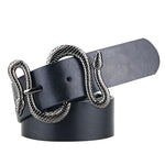 Carregue a imagem no visualizador da Galeria, Maikun Belts for Women Snake Shape Pin Buckle Belt High Quality Leather Women Belt PU Waistband  Amaijoin
