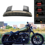 Carregue a imagem no visualizador da Galeria, Motorcycle Chopped Fender Edge Tail Light Amber Turn Signal LED Red Stop Brake Rear TailLight for Harley Sportster XL 883 1200  Amaijoin
