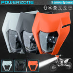 Carregue a imagem no visualizador da Galeria, PowerZone Motorcycle LED Headlight Headlamp Head Light Supermoto Fairing For KTM EXC SXF MX Dirt Bike Enduro LED Headlight  Amaijoin
