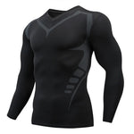 Carregue a imagem no visualizador da Galeria, Men&#39;s T-shirt Men Running Sport T Shirt Men Compression Fitness Tops Tee Quick DryTight Training Gym Sport Running Shirts Jersey  Amaijoin
