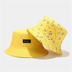 Carregue a imagem no visualizador da Galeria, LDSLYJR Cotton Double Sided Cartoon Dog Print Bucket Hat Fisherman Hat Outdoor Travel Hat Sun Cap for Men and Women 261  Amaijoin
