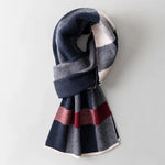 Carregue a imagem no visualizador da Galeria, Men Pure Wool Scarf for Winter Plaid Warm Neck Scarves Classic Business 100% Wool Shawls Wraps Cashmere Long Scarf Foulard Homme  Amaijoin
