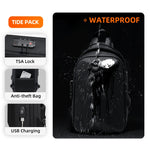 Carregue a imagem no visualizador da Galeria, Fenruien Men&#39;s Bag Shoulder Bag Multifunction Anti-theft Waterproof Male Crossbody Bag Casual Short Trip Chest Pack USB Charging  Amaijoin
