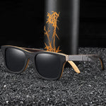 Carregue a imagem no visualizador da Galeria, GM Luxury Skateboard Wood Sunglasses Vintage Black Frame Wooden Sunglasses Women Polarized Men&#39;s Bamboo Wood Sunglasses S5832  Amaijoin
