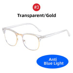 Carregue a imagem no visualizador da Galeria, 2024 Classic Transparent Frame Semi Rimless Blue Light Blockin Glasses Men Square Anti Blue Ray Eyeglasses Computer Women Gaming  Amaijoin
