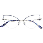 Carregue a imagem no visualizador da Galeria, Fashion Women Cat Eye Photochromic Reading Glasses Butterfly Brand Design Frame Blue Light Blocking Customized Prescription  Amaijoin
