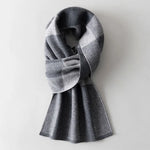 Carregue a imagem no visualizador da Galeria, Men Pure Wool Scarf for Winter Plaid Warm Neck Scarves Classic Business 100% Wool Shawls Wraps Cashmere Long Scarf Foulard Homme  Amaijoin
