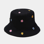 Carregue a imagem no visualizador da Galeria, LDSLYJR Cotton Flower Embroidery Bucket Hat Fisherman Hat Outdoor Travel Hat Sun Cap Hats for Men and Women 250  Amaijoin
