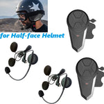 Carregue a imagem no visualizador da Galeria, BT-S3NS Motorcycle Helmet Bluetooth-Compatible Headset Intercom Communication Interphone MP3 GPS Waterproof Intercomunicador  Amaijoin
