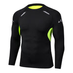 Carregue a imagem no visualizador da Galeria, Men&#39;s T-shirt Men Running Sport T Shirt Men Compression Fitness Tops Tee Quick DryTight Training Gym Sport Running Shirts Jersey  Amaijoin
