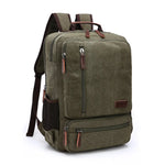 Carregue a imagem no visualizador da Galeria, Vintage Canvas Backpack Men Large Capacity Travel Shoulder Bag High Quality Fashion Students Bag Male notebook Laptop Backpack  Amaijoin
