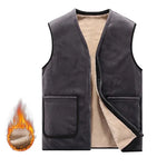 Carregue a imagem no visualizador da Galeria, DIMUSI Winter Men&#39;s Vests Casual Man Fleece Warm Sleeveless Jackets Fashion Outwear Thermal Soft Fishing Waistcoats Clothing 8XL  Amaijoin
