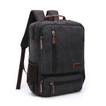 Carregue a imagem no visualizador da Galeria, Vintage Canvas Backpack Men Large Capacity Travel Shoulder Bag High Quality Fashion Students Bag Male notebook Laptop Backpack  Amaijoin
