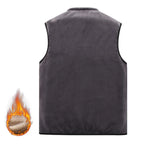 Carregue a imagem no visualizador da Galeria, DIMUSI Winter Men&#39;s Vests Casual Man Fleece Warm Sleeveless Jackets Fashion Outwear Thermal Soft Fishing Waistcoats Clothing 8XL  Amaijoin
