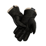 Carregue a imagem no visualizador da Galeria, hand-stitched deerskin gloves men warm soft men&#39;s black corrugated gloves 70% wool lining warm in autumn and winter man mitten  Amaijoin
