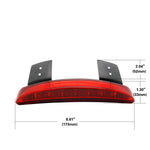 Carregue a imagem no visualizador da Galeria, Motorcycle Chopped Fender Edge Tail Light Amber Turn Signal LED Red Stop Brake Rear TailLight for Harley Sportster XL 883 1200  Amaijoin
