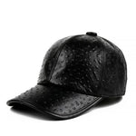 Carregue a imagem no visualizador da Galeria, Exclusive Chic Small Dots Baseball Caps 2021 Fall Winter Men Genuine Leather Warm Hats Youth Hombre Black Hip Pop Dome Chapeau  Amaijoin
