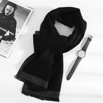 Carregue a imagem no visualizador da Galeria, 2023 Fashion 180*35cm Scarves Man Autumn Winter Thick Warm Cashmere Business Long Wraps Boy Classic Shawl Free Shipping muffler  Amaijoin
