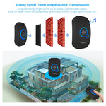 Carregue a imagem no visualizador da Galeria, Fuers M557 Wireless Doorbell 433Mhz Home Welcome Smart Doorbell 150M Long Wireless Distance 32 Songs Home Welcome Door Chimes  Amaijoin
