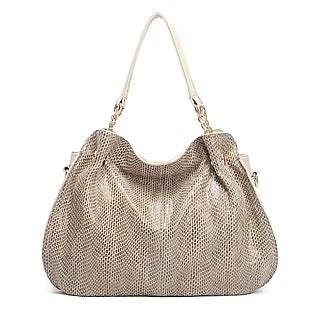 fashion composite leather women bag quality design snake skin shoulder bags for women Crossbody bag Chain Bags bolsos mujer  Amaijoin