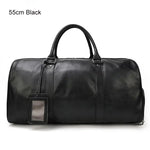 Carregue a imagem no visualizador da Galeria, Luxury Genuine Leather Men Women Travel Bag Cow Leather Carry On Luggage Bag Travel Shoulder Bag Male Female Weekend Duffle Bag  Amaijoin
