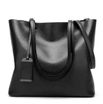 Carregue a imagem no visualizador da Galeria, Waxing Leather bucket bag Simple Double strap handbag shoulder bags For Women 2024 All-Purpose Shopping tote sac bolsa feminina  Amaijoin
