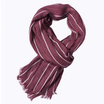 Carregue a imagem no visualizador da Galeria, Winter designer scarf men striped cotton scarf female &amp; male brand shawl wrap knit cashmere bufandas Striped scarf with tassels  Amaijoin
