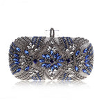 Load image into Gallery viewer, Women Clutch Party Luxury Blue Evening Bag Wedding Purse Crystal Chain Shoulder Bag High Quality Rhinestone Female Clutch  Amaijoin
