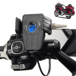 Carregue a imagem no visualizador da Galeria, GPS Phone Holder Navigation Bracket Wireless Fast Charging For HONDA Gold Wing GL 1800 F6B GL1800 DCT 2018-2021 2020 Motorcycle  Amaijoin
