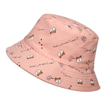 Carregue a imagem no visualizador da Galeria, LDSLYJR Cotton Double Sided Cartoon Dog Print Bucket Hat Fisherman Hat Outdoor Travel Hat Sun Cap for Men and Women 261  Amaijoin
