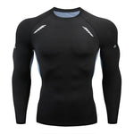 Carregue a imagem no visualizador da Galeria, Men&#39;s T-shirt Men Running Sport T Shirt Men Compression Fitness Tops Tee Quick DryTight Training Gym Sport Running Shirts Jersey  Amaijoin
