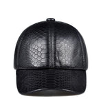 Load image into Gallery viewer, Winter Leather Baseball Caps For Men Novelty Snake Pattern Printed Gorra Male Thin Youth Outdoor Hockey Black Kanye Warm Chapeau  Amaijoin
