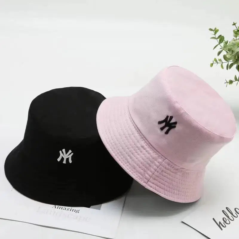 Unisex Bucket Hat Double-Side Outdoor Fishing Cap Women Men Sunscreen Hats Daisy Embroidery Fisherman Caps Double Wear Hats  Amaijoin