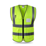 Carregue a imagem no visualizador da Galeria, High Visibility Reflective Vest Working Clothes Motorcycle Cycling Sports Outdoor Reflective Safety Clothing Reflective Jacket  Amaijoin
